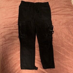 Fashion Nova Men's Dark Cargo Pants